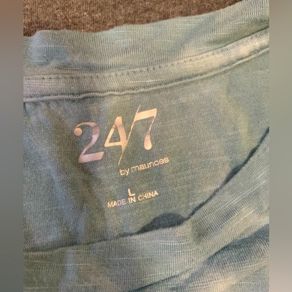 24/7 Flawless Tie Dye Boyfriend Tee size L - Picture 3 of 3